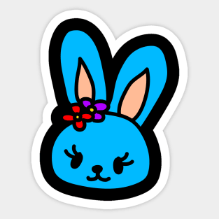 Blue bunny Sticker